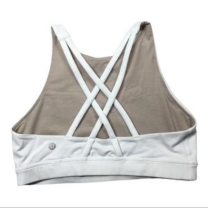 Lululemon Energy Bra *High Neck, White, 8